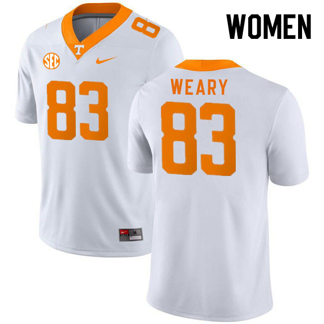 Women #83 Trey Weary Tennessee Volunteers College Football Jerseys Stitched Sale-White - Click Image to Close